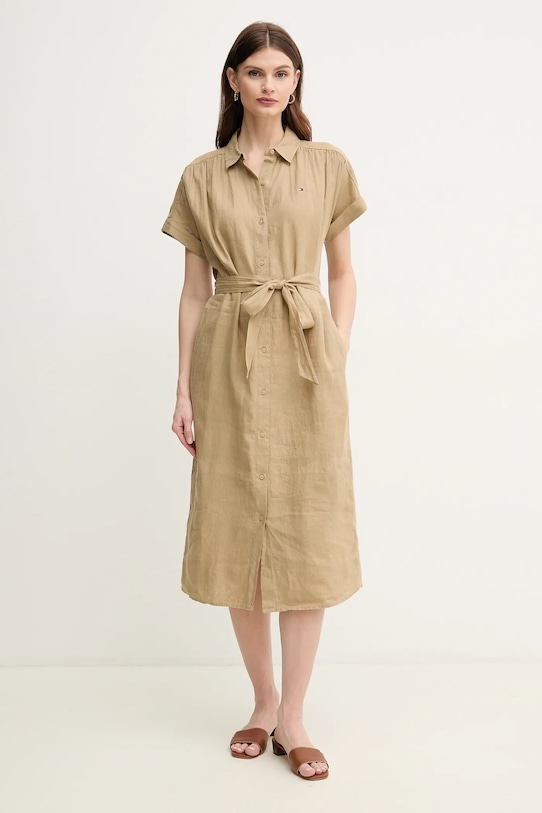 Льняное платье Tommy Hilfiger, зеленый
Льняное платье Tommy Hilfiger, зеленый