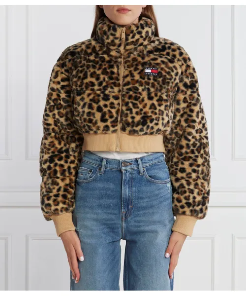 Куртка с искусственным леопардовым принтом Cropped fit Tommy Jeans, коричневый
Куртка с искусственным леопардовым принтом Cropped fit Tommy Jeans, коричневый