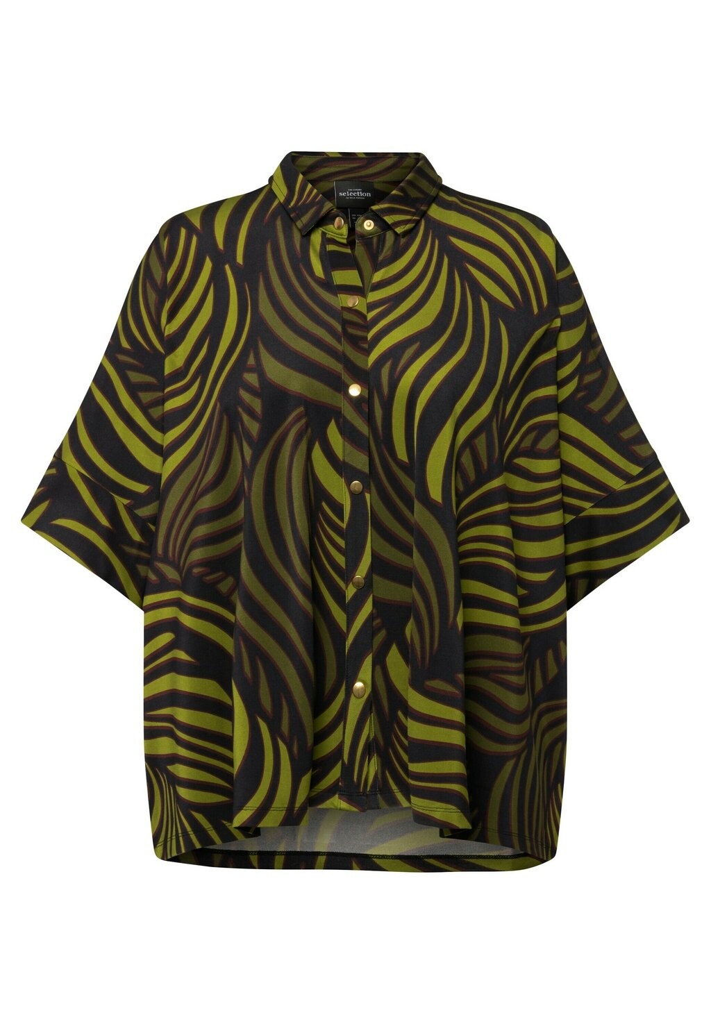 Блузка на пуговицах PALM LEAF SHORT SLEEVE SLINKY Ulla Popken, черный
Блузка на пуговицах PALM LEAF SHORT SLEEVE SLINKY Ulla Popken, черный