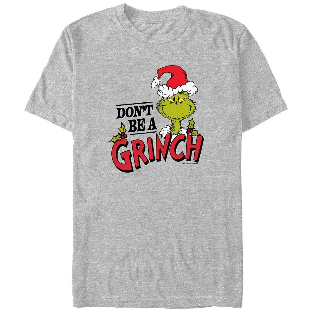 Футболка с рисунком Big & Tall Dr. Seuss Don't Be A Grinch Licensed Character, цвет Athletic Heather
Футболка с рисунком Big & Tall Dr. Seuss Don't Be A Grinch Licensed Character, цвет Athletic Heather