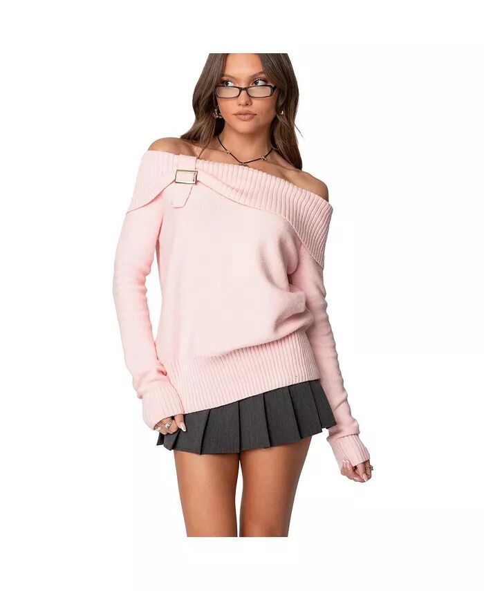 Женский свитер Marilyn с открытыми плечами и пряжкой Edikted, розовый
Женский свитер Marilyn с открытыми плечами и пряжкой Edikted, розовый
