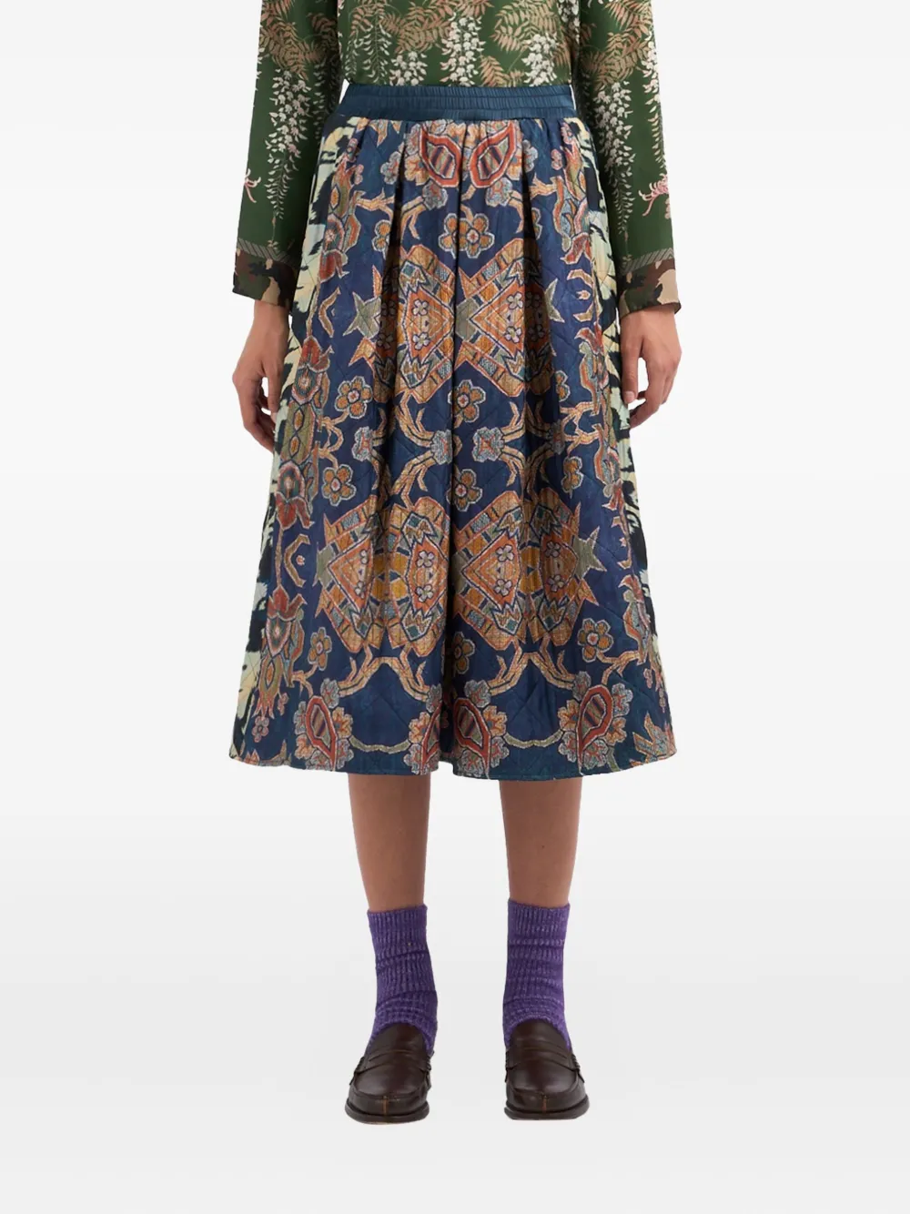 Юбка миди А-силуэта с геометричным узором Pierre-Louis Mascia, синий
Юбка миди А-силуэта с геометричным узором Pierre-Louis Mascia, синий