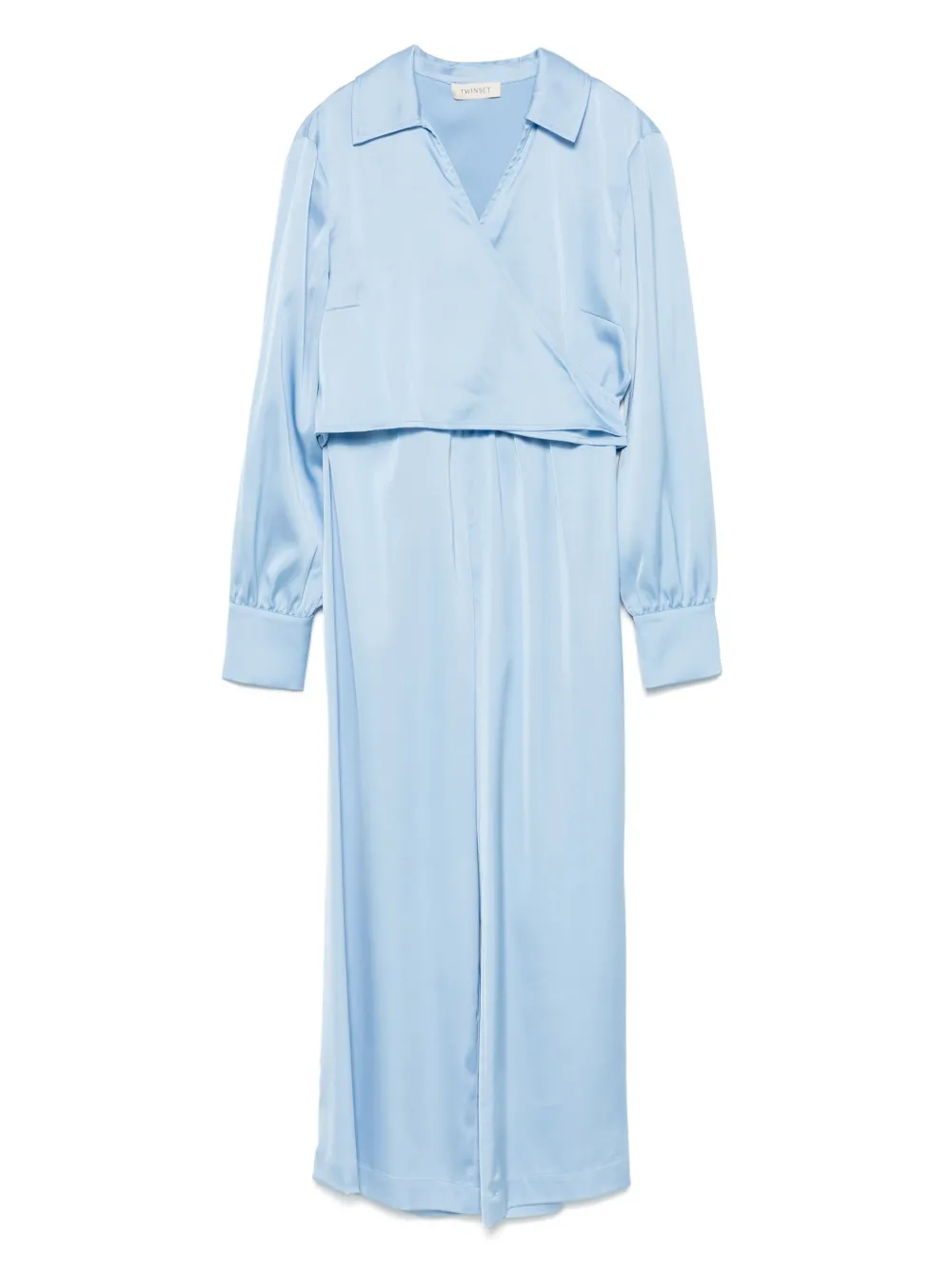 Атласный комплект из топа и брюк TWINSET Kids, синий
Атласный комплект из топа и брюк TWINSET Kids, синий