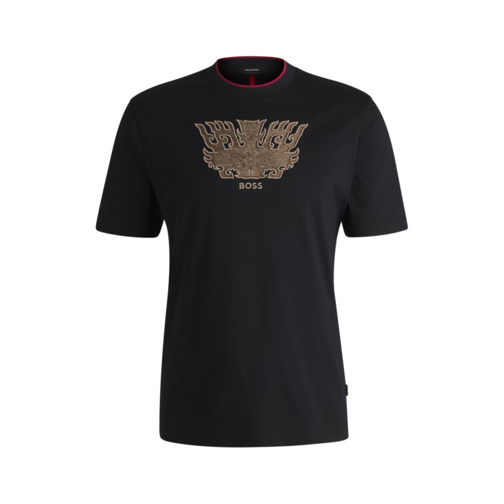 Футболка x «Сотворение богов» с вышивкой Таоте BOSS, черный
Футболка x «Сотворение богов» с вышивкой Таоте BOSS, черный