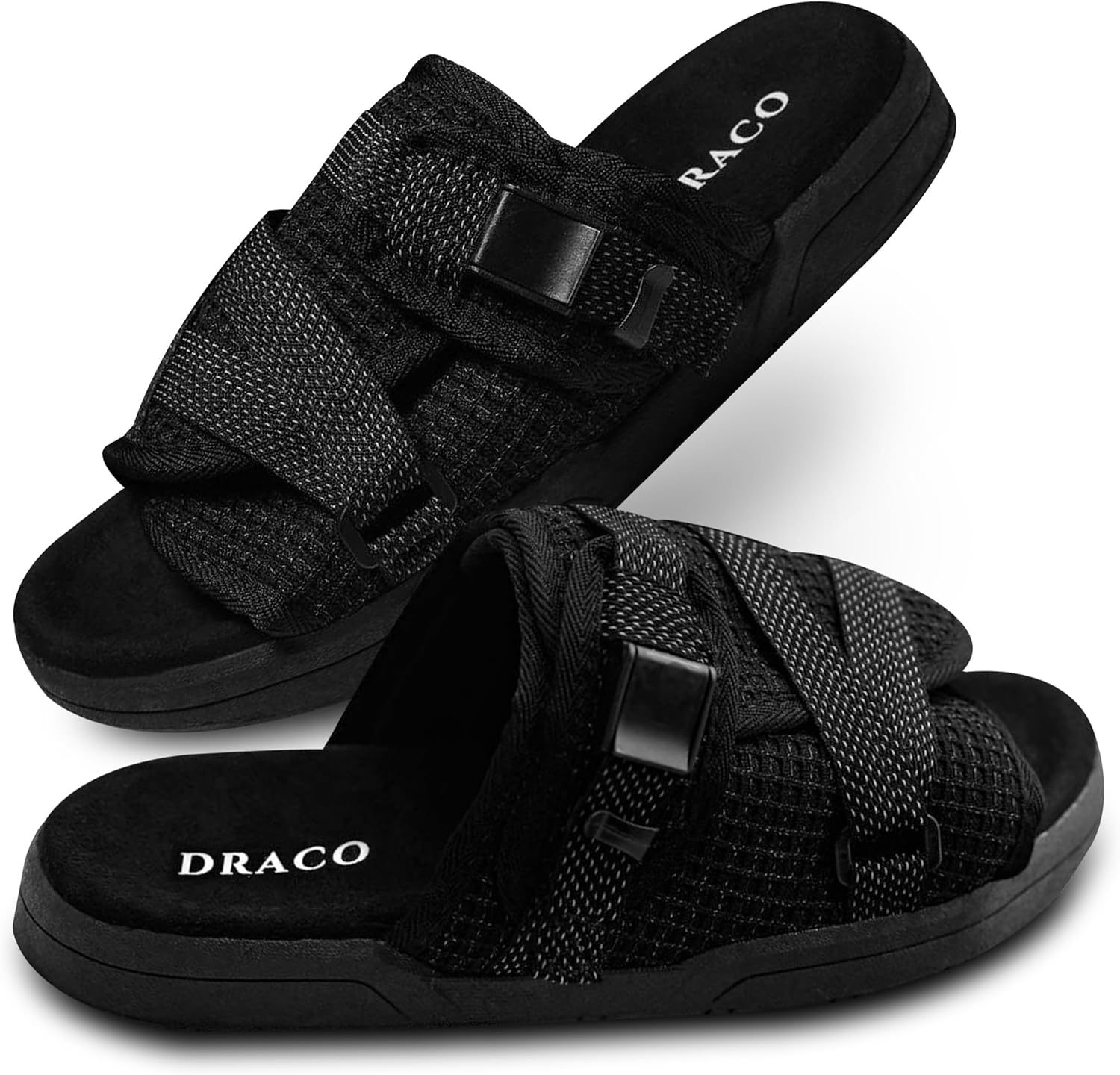 Шлепанцы Draco Slides с отражающей поверхностью для мужчин и женщин, обтянутые светоотражающей пленкой 3M, с регулируемыми ремешками для широкой/узкой стопы, с поддержкой свода стопы и противоскользящим покрытием, мужская и женская обувь, черные
Шлепанцы Draco Slides с отражающей поверхностью для мужчин и женщин, обтянутые светоотражающей пленкой 3M, с регулируемыми ремешками для широкой/узкой стопы, с поддержкой свода стопы и противоскользящим покрытием, мужская и женская обувь, черные