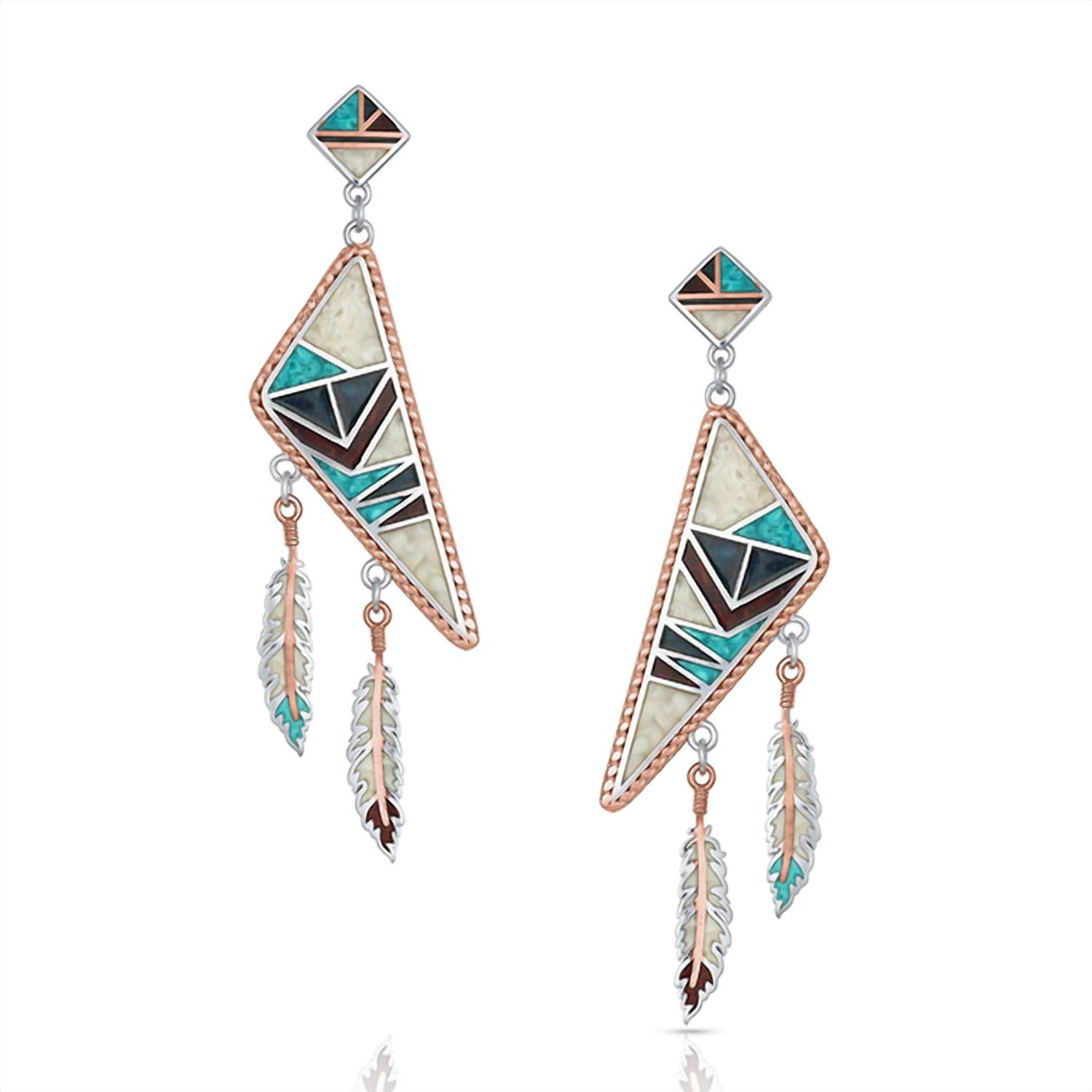 Женские церемониальные серьги American Legend из нескольких цветов Montana Silversmiths, Multi
Женские церемониальные серьги American Legend из нескольких цветов Montana Silversmiths, Multi