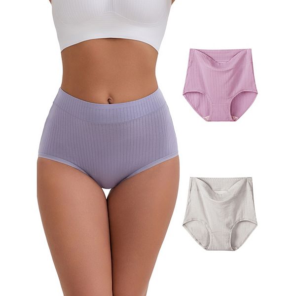 Женские хлопковые трусики с высокой талией, полное покрытие, сильная эластичность, 3 шт Inspire Chic, Purple Pink Grey
Женские хлопковые трусики с высокой талией, полное покрытие, сильная эластичность, 3 шт Inspire Chic, Purple Pink Grey
