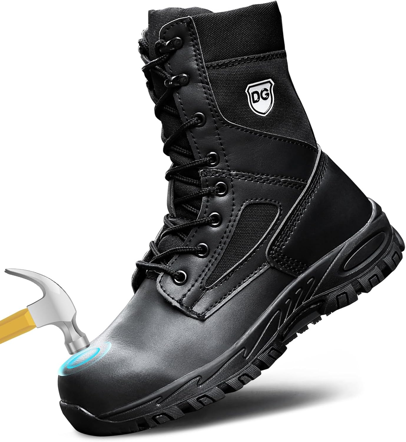 Водонепроницаемые стальные ботинки с защитным носком DINGGU для мужчин, неразрушимые, противоскользящие, ботинки с безопасным композитным носком, черный
Водонепроницаемые стальные ботинки с защитным носком DINGGU для мужчин, неразрушимые, противоскользящие, ботинки с безопасным композитным носком, черный