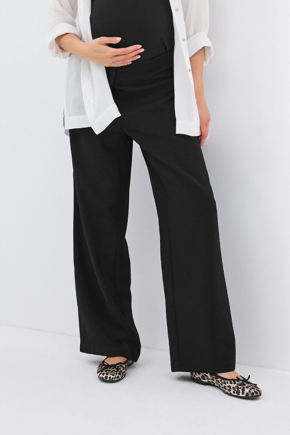 Широкие брюки для беременных Next, черный
Широкие брюки для беременных Next, черный