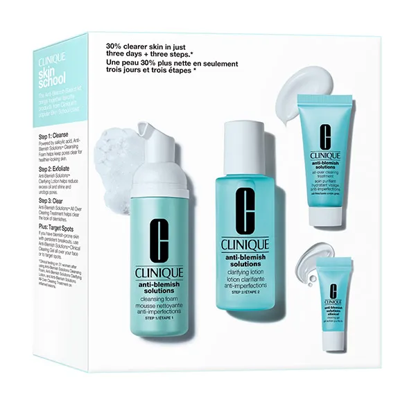 Трехэтапный уход за прыщавой кожей Anti-Blemish Acne Solutions Steps Clinique, 1 UD 
Трехэтапный уход за прыщавой кожей Anti-Blemish Acne Solutions Steps Clinique, 1 UD