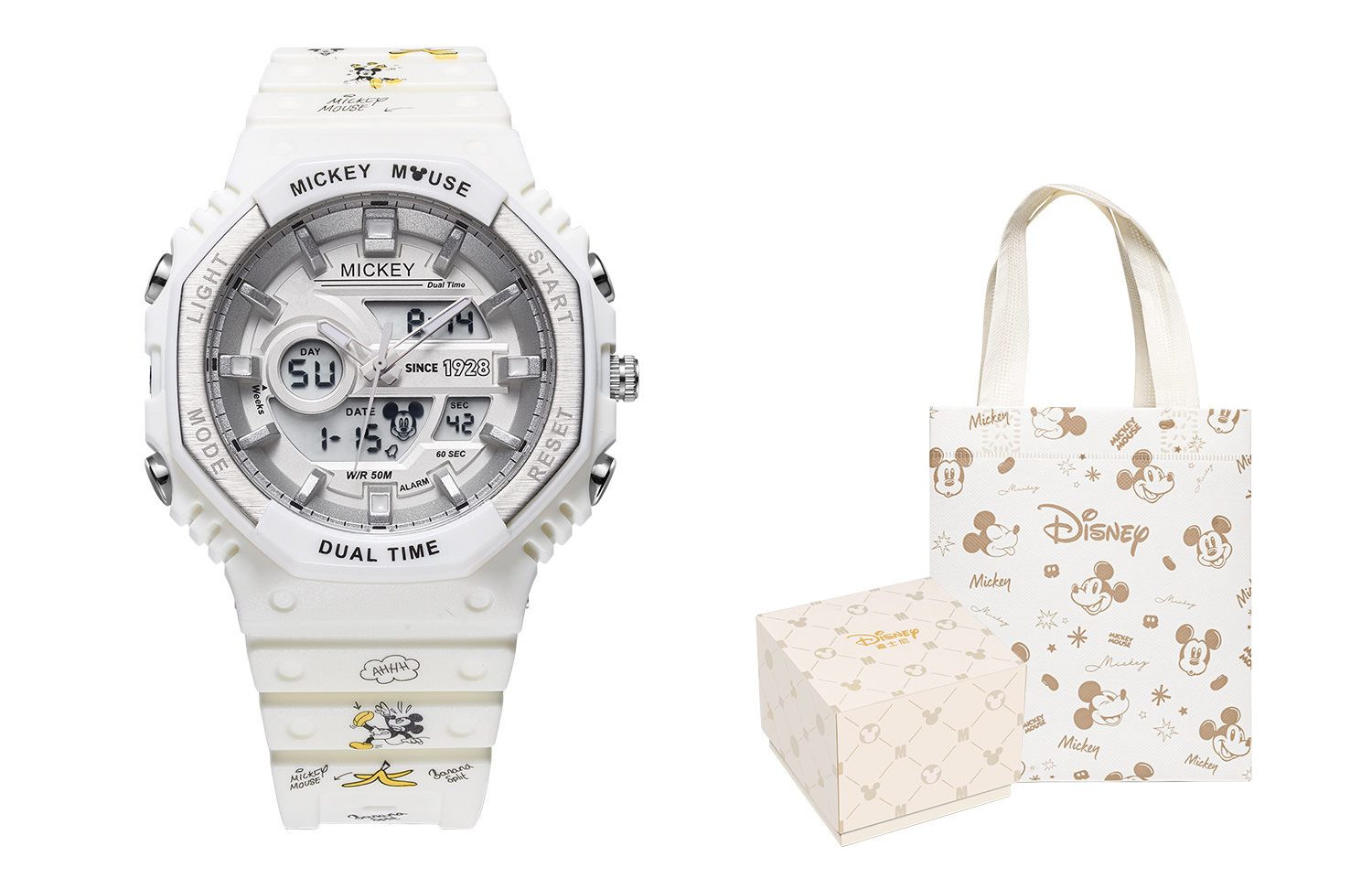 Disney Часы Mickey Series Electronic Movement Rubber Strap Watch Unisex Silver Dial
Disney Часы Mickey Series Electronic Movement Rubber Strap Watch Unisex Silver Dial