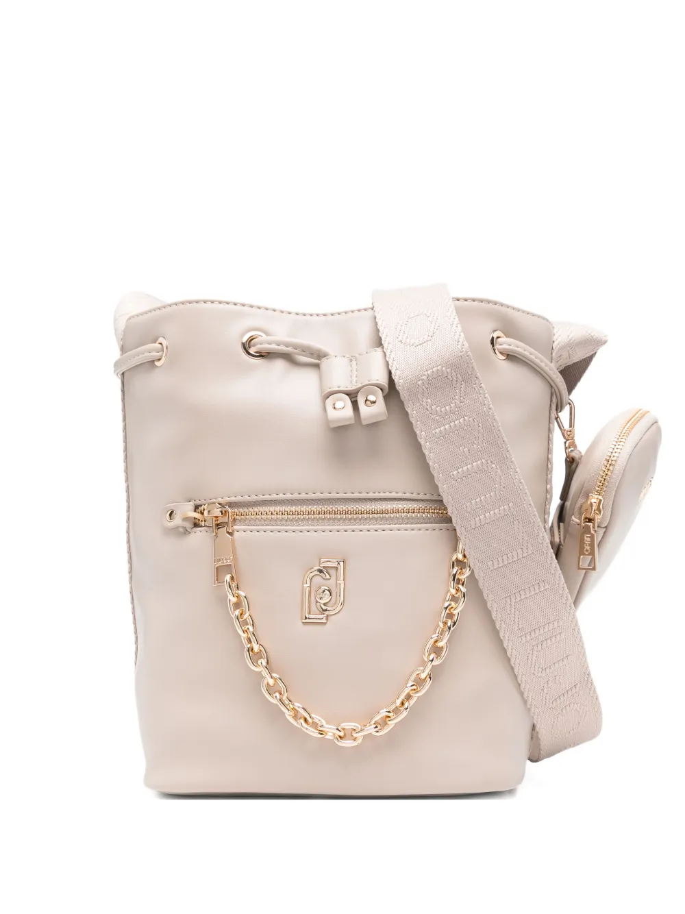 Сумка-ведро с кулиской и цепочкой Liu Jo, бежевый
Сумка-ведро с кулиской и цепочкой Liu Jo, бежевый