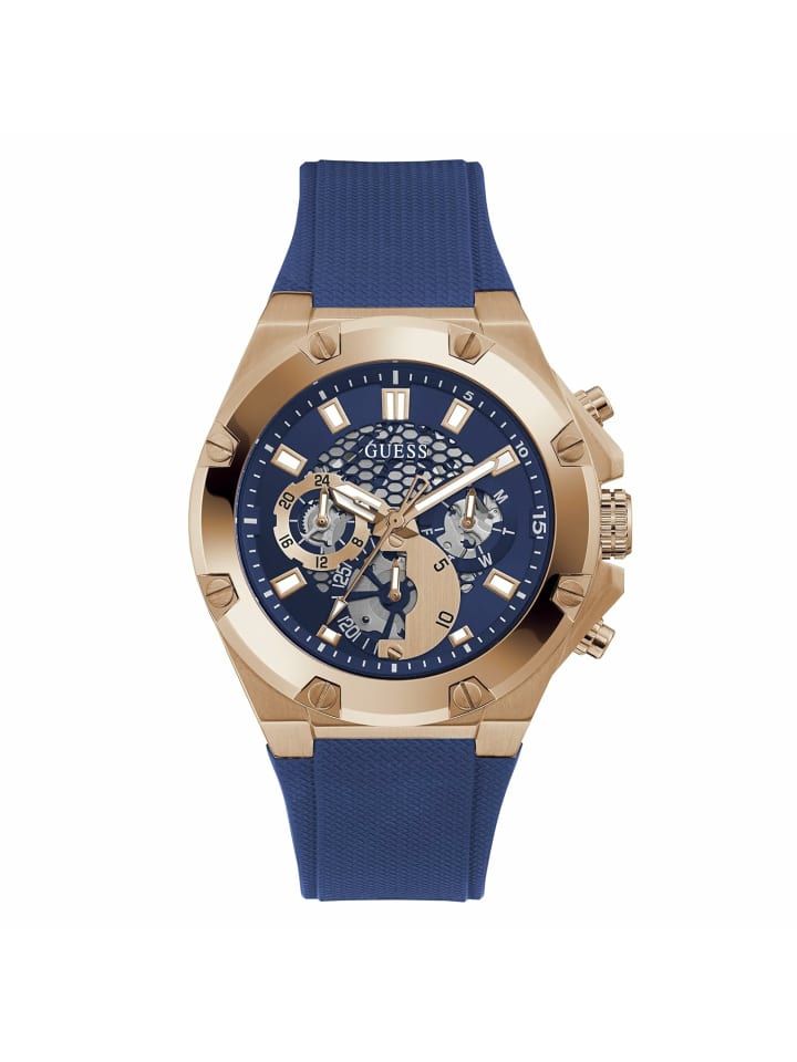 Guess Мужские аналоговые часы синего цвета
Guess Мужские аналоговые часы синего цвета