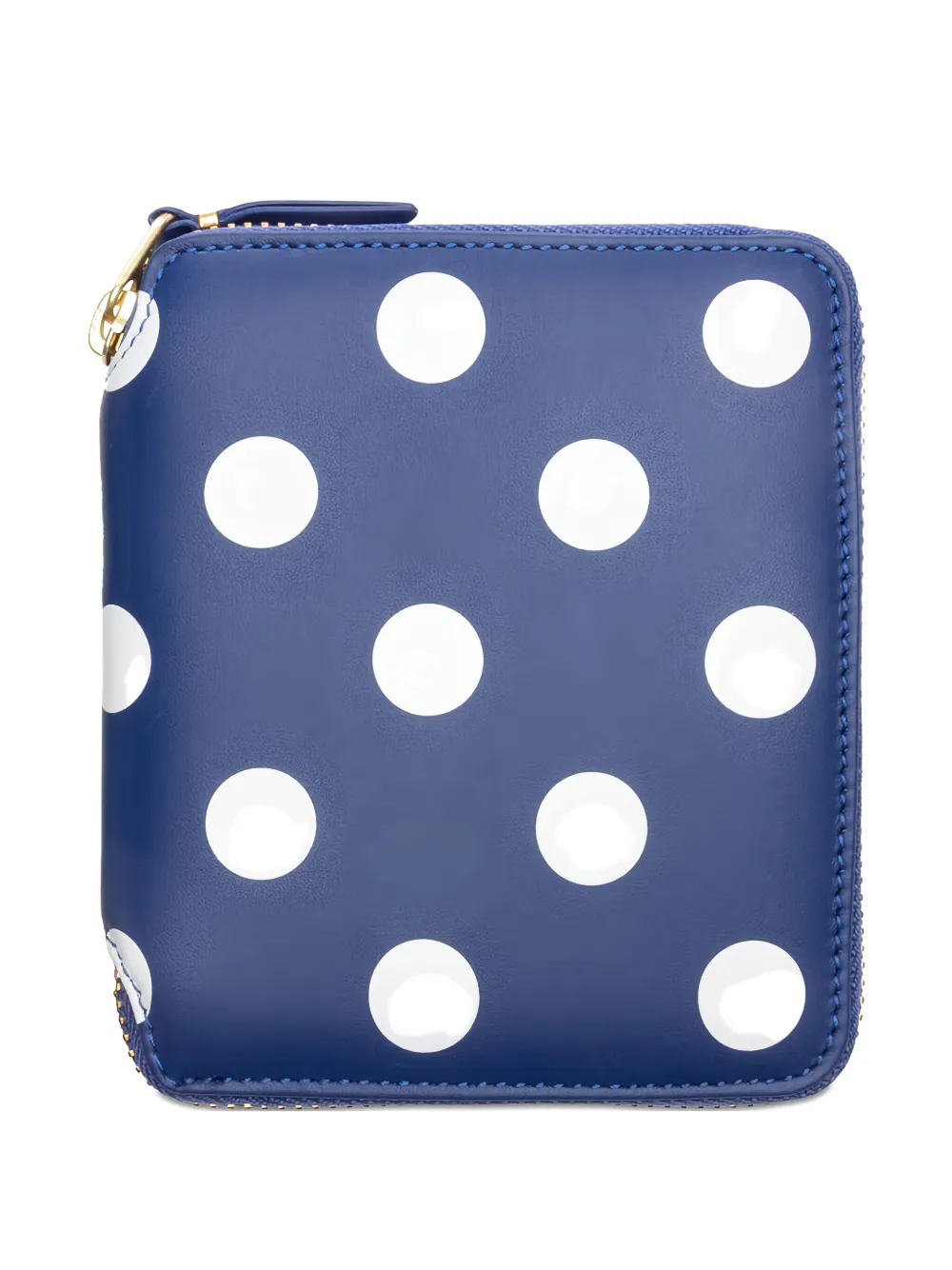 Кошелек на молнии в горошек Comme Des Garçons Wallet, синий
Кошелек на молнии в горошек Comme Des Garçons Wallet, синий