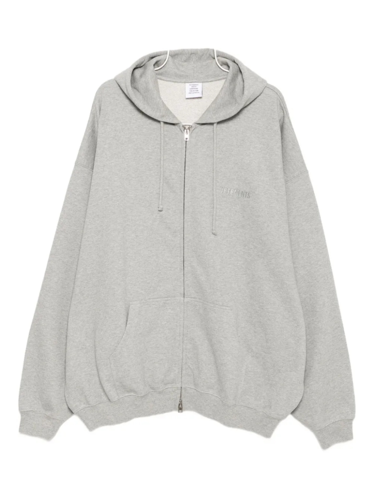 VETEMENTS худи на молнии с вышитым логотипом, серый
VETEMENTS худи на молнии с вышитым логотипом, серый