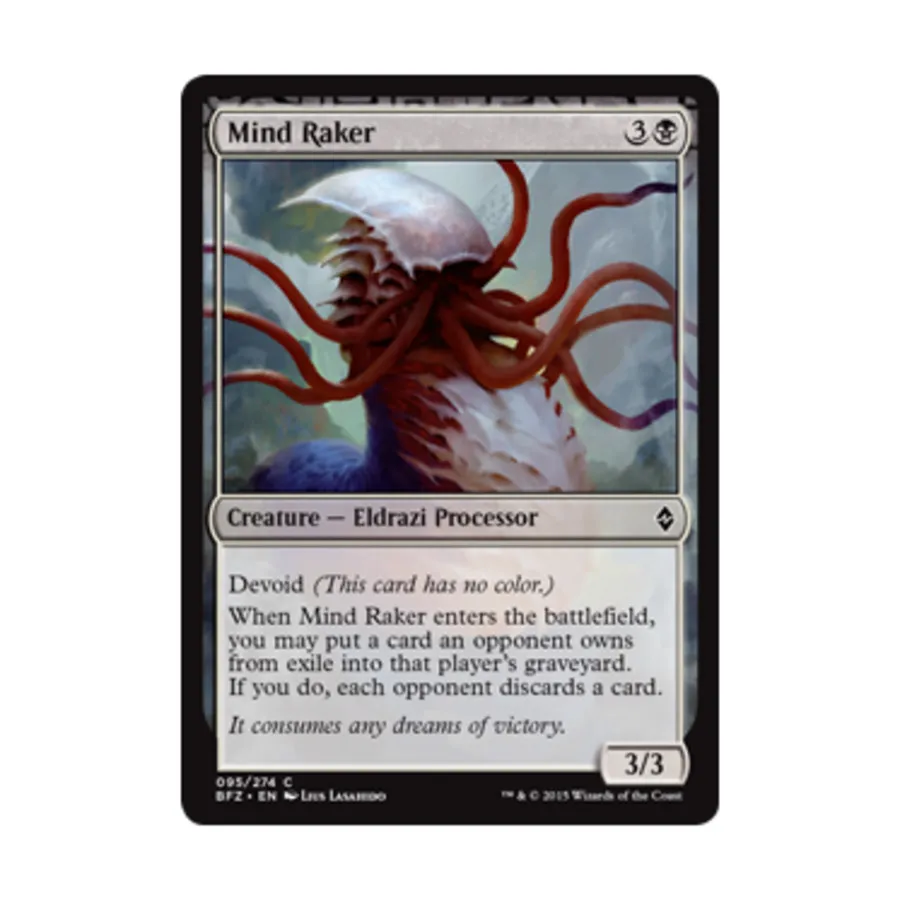 CCG Раздиратель разума (C) (фольга), MTG - Battle for Zendikar
CCG Раздиратель разума (C) (фольга), MTG - Battle for Zendikar