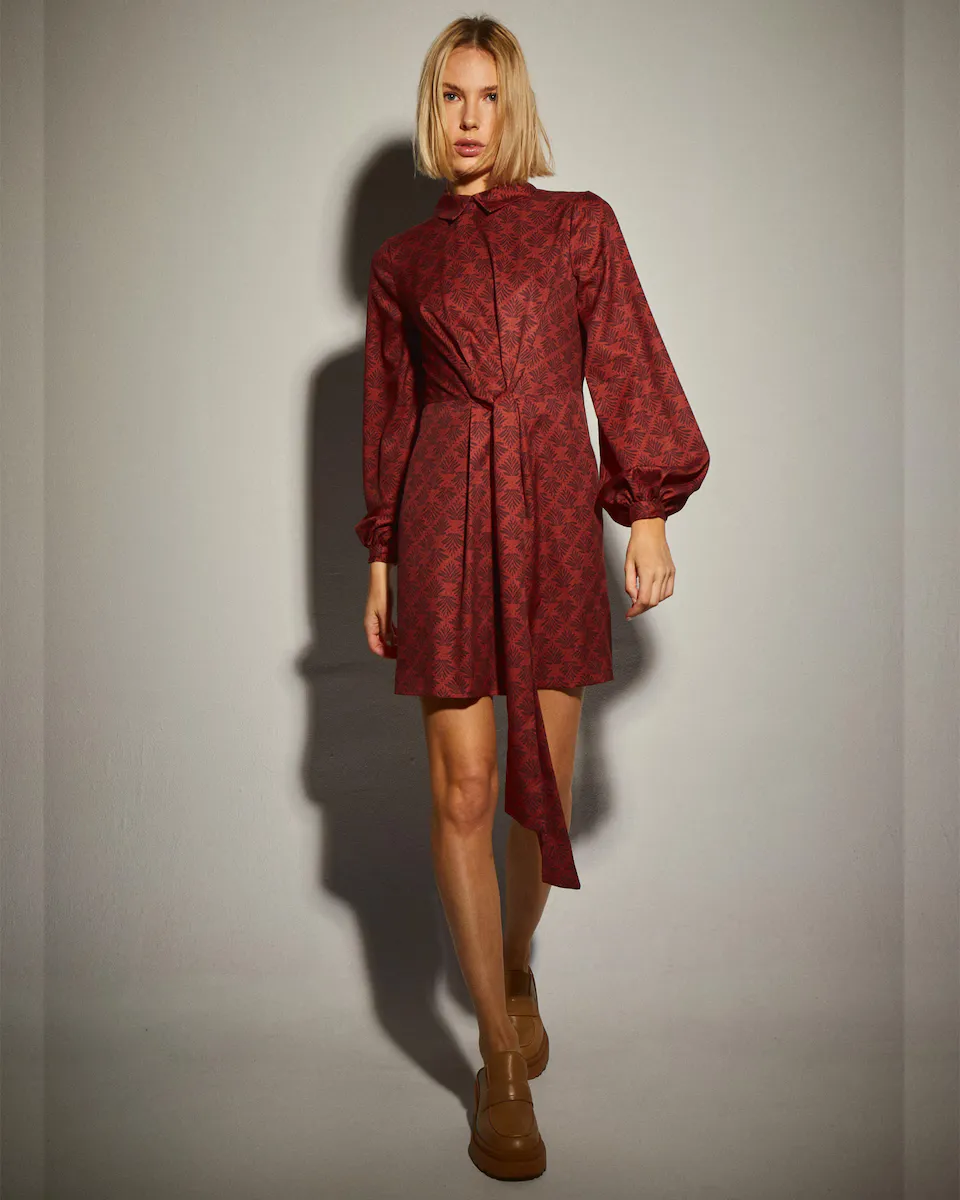 Короткое платье-рубашка с принтом Dolores Promesas, красный
Короткое платье-рубашка с принтом Dolores Promesas, красный