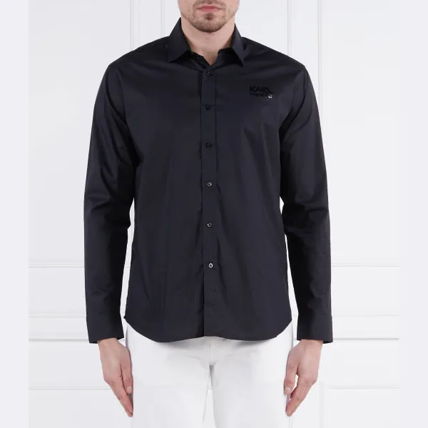 Повседневная рубашка стандартного кроя Karl Lagerfeld, черный
Повседневная рубашка стандартного кроя Karl Lagerfeld, черный