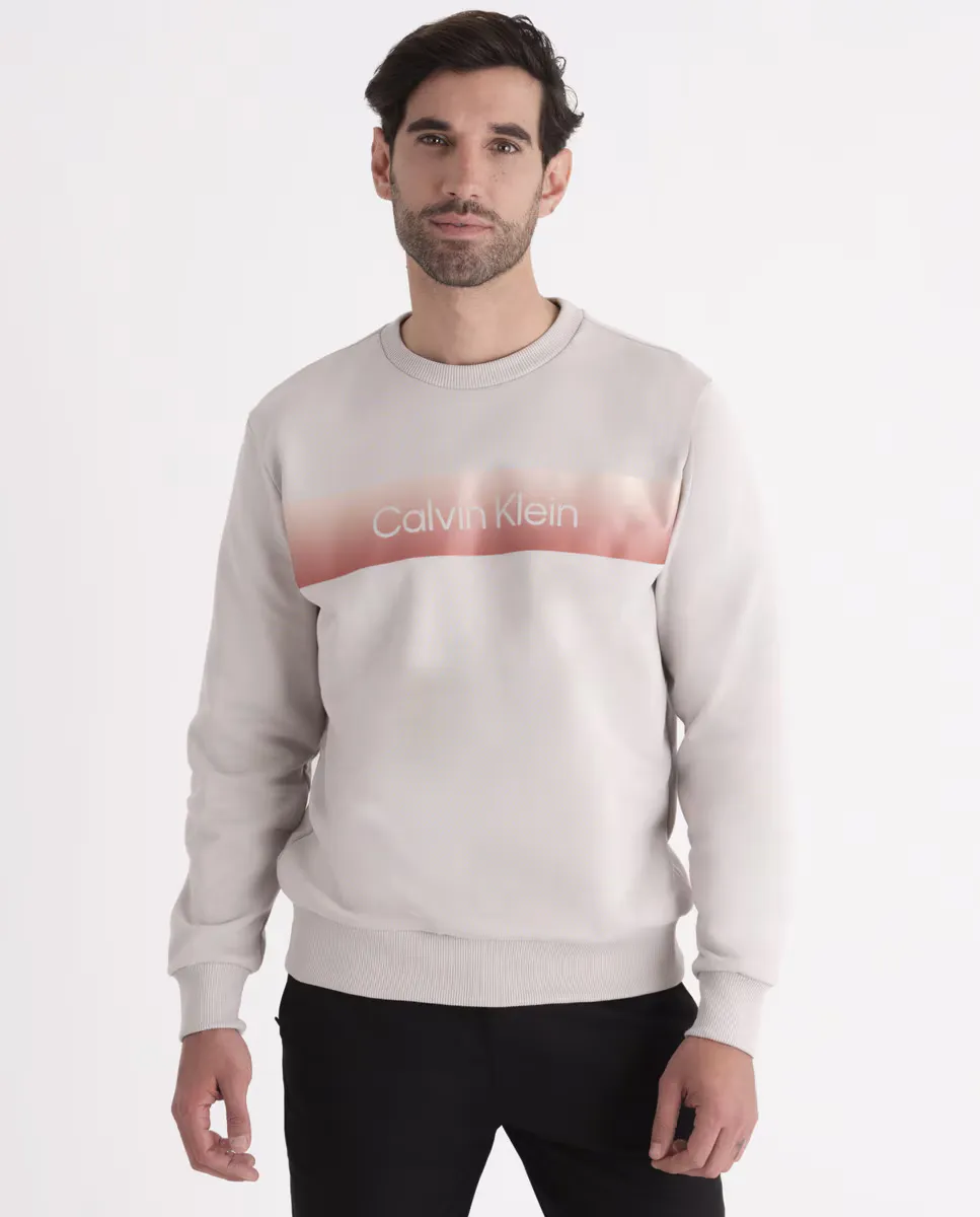 Мужской свитшот с линейным логотипом Calvin Klein, светло-серый
Мужской свитшот с линейным логотипом Calvin Klein, светло-серый