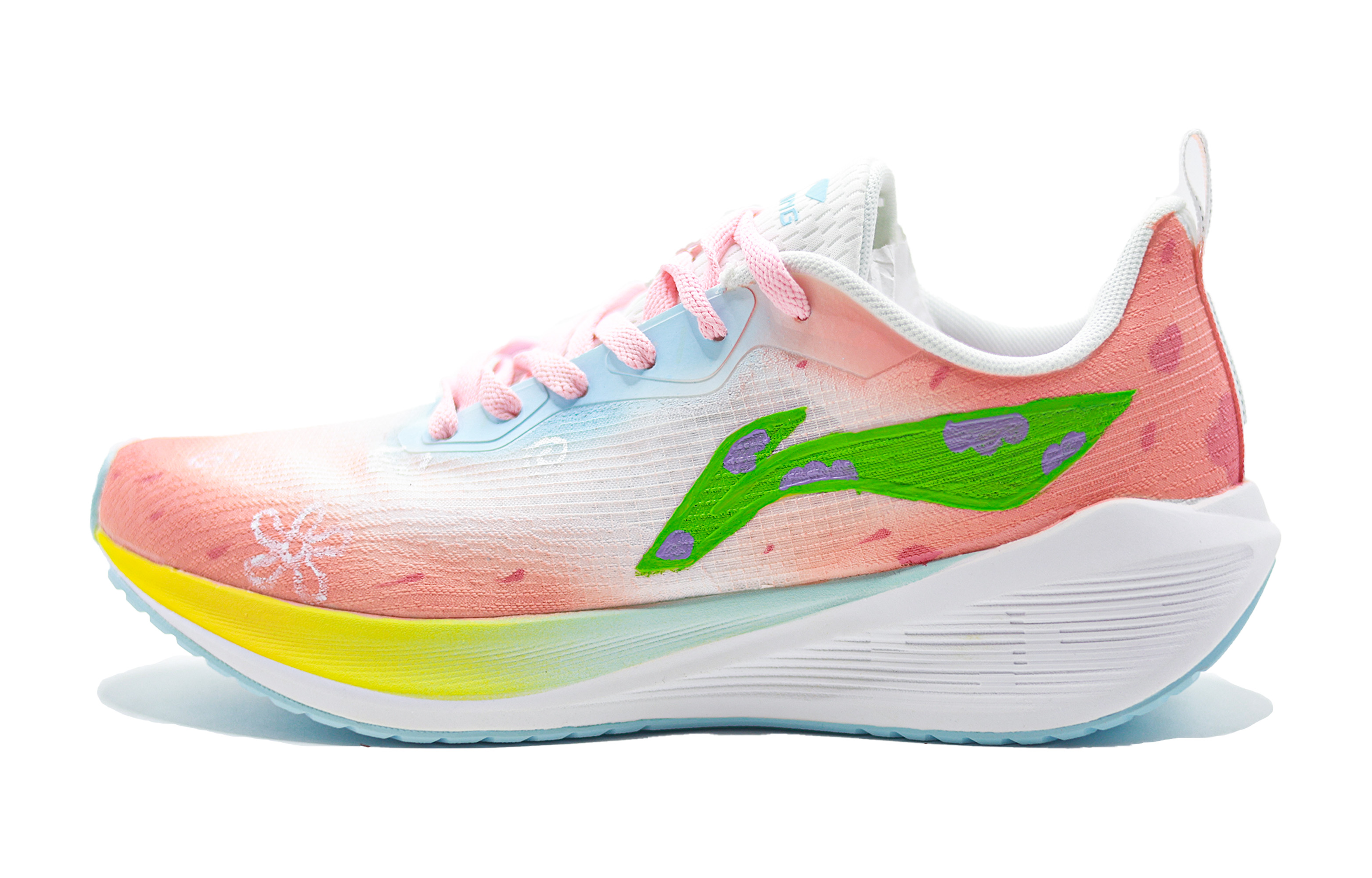 LINING Кроссовки для бега Wuyue Cushioning, износостойкие, дышащие, низкие, повседневные, белые, розовые, синие 
LINING Кроссовки для бега Wuyue Cushioning, износостойкие, дышащие, низкие, повседневные, белые, розовые, синие