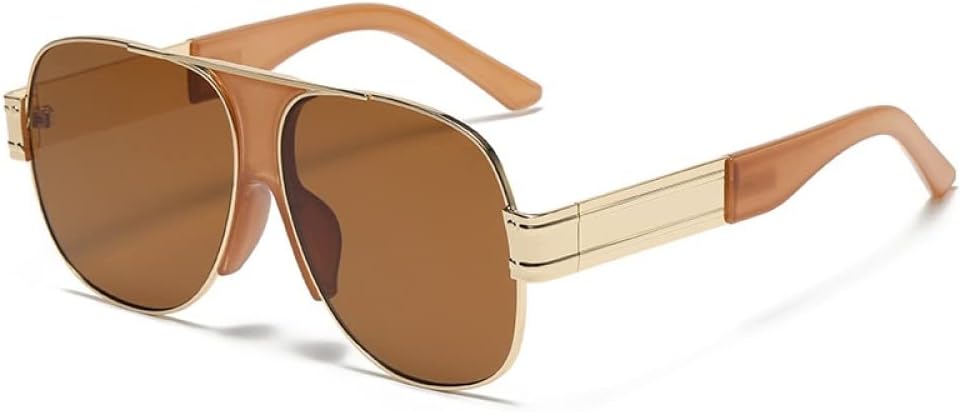 Большие солнцезащитные очки для женщин, металлическая оправа, овальная форма, солнцезащитные очки для мужчин в стиле ретро для вождения, прозрачные зеркальные очки с защитой от УФ-излучения UV400 LANGSER, Gold Brown
Большие солнцезащитные очки для женщин, металлическая оправа, овальная форма, солнцезащитные очки для мужчин в стиле ретро для вождения, прозрачные зеркальные очки с защитой от УФ-излучения UV400 LANGSER, Gold Brown