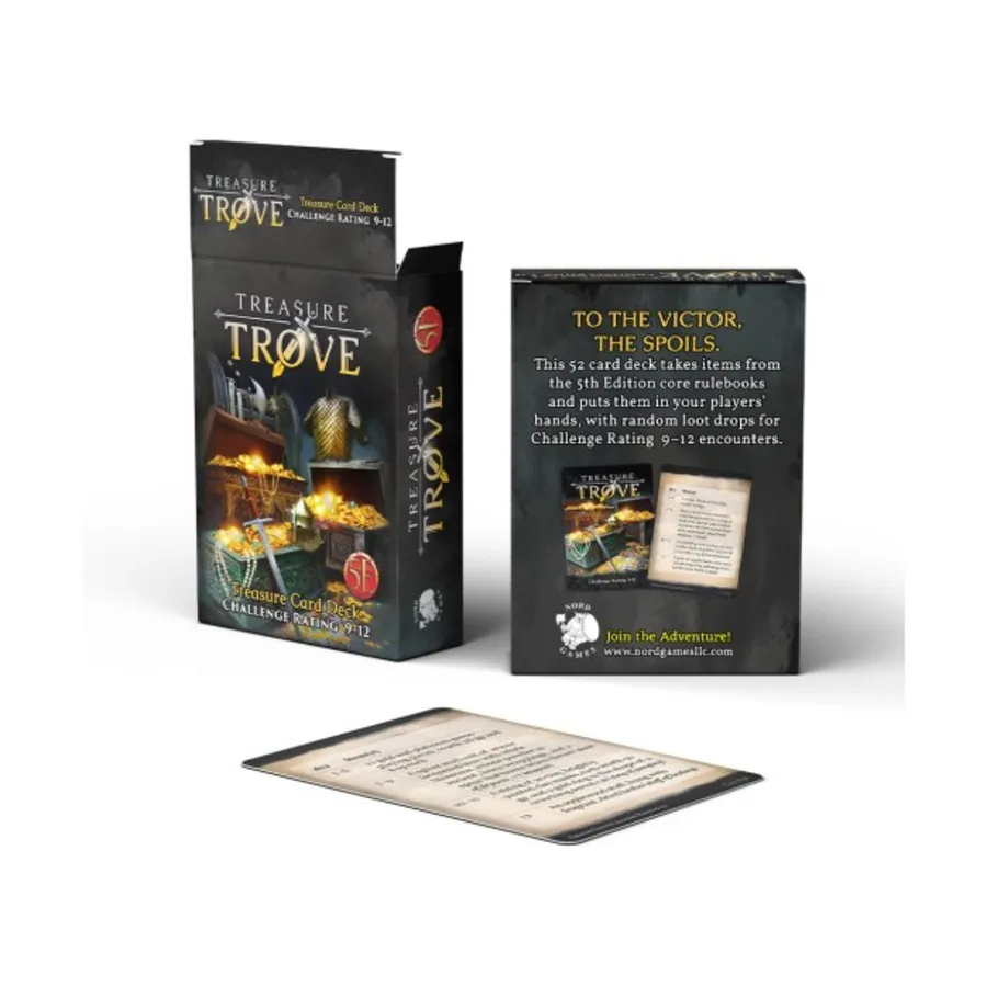 Бокс-сет Treasure Trove Deck CR 9-12 (5e), Game Master's Toolbox (5e)
Бокс-сет Treasure Trove Deck CR 9-12 (5e), Game Master's Toolbox (5e)