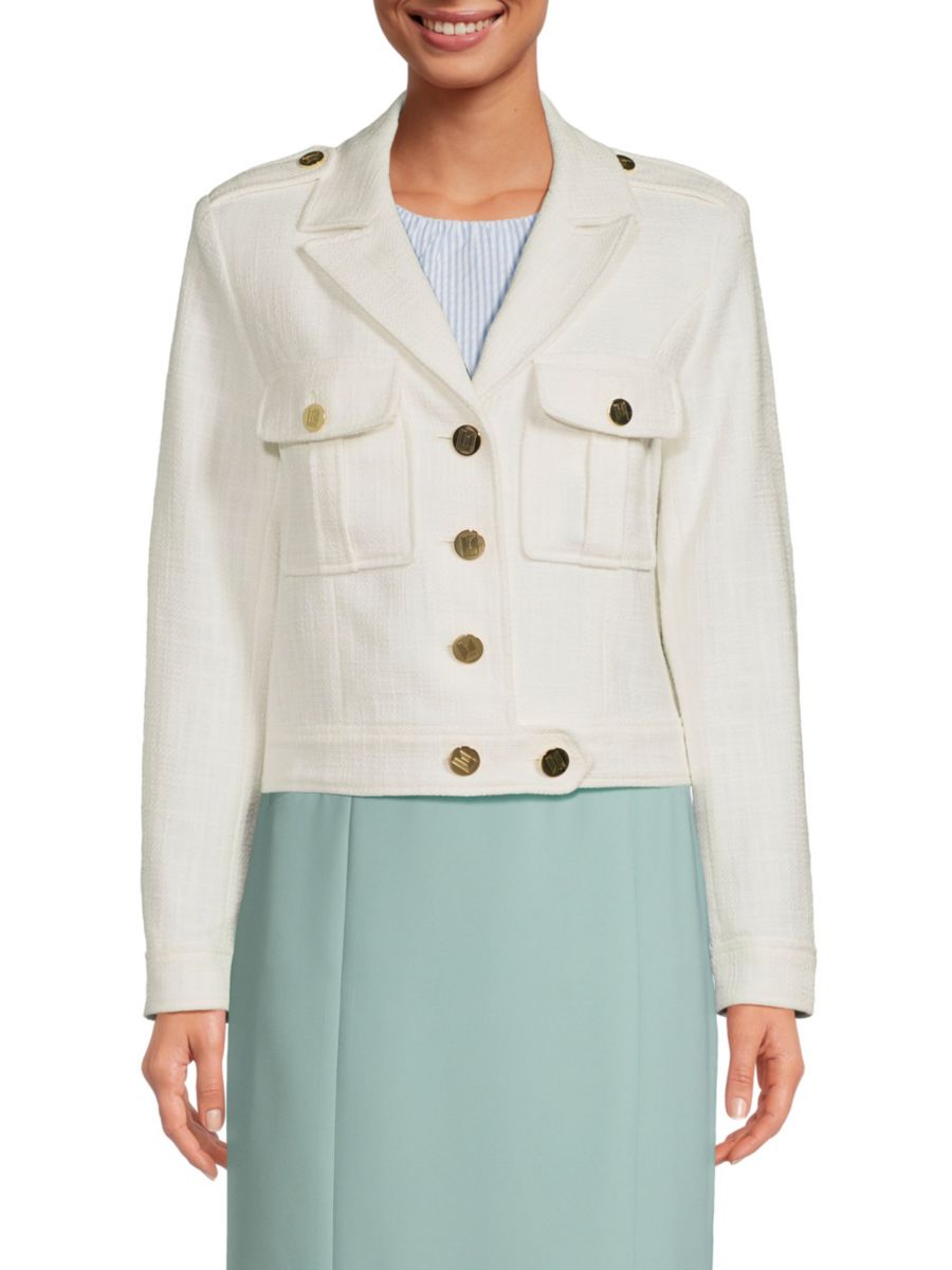 Укороченная байкерская куртка из твида Karl Lagerfeld Paris, мягкий белый
Укороченная байкерская куртка из твида Karl Lagerfeld Paris, мягкий белый