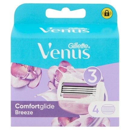 Запасные лезвия для бритвы Gillette Venus ComfortGlide Breeze для женщин, Синий, Запасные лезвия для бритвы Gillette Venus ComfortGlide Breeze для женщин