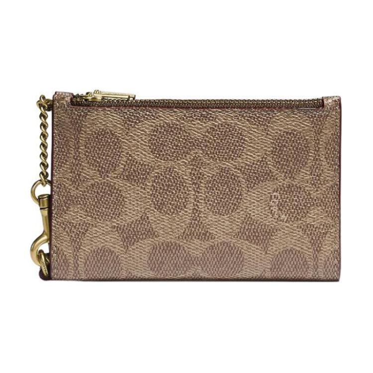 COACH Кошелек-кардхолдер из лакированного полотна с кожаным кошельком для монет миниатюрный женский бежевый
COACH Кошелек-кардхолдер из лакированного полотна с кожаным кошельком для монет миниатюрный женский бежевый