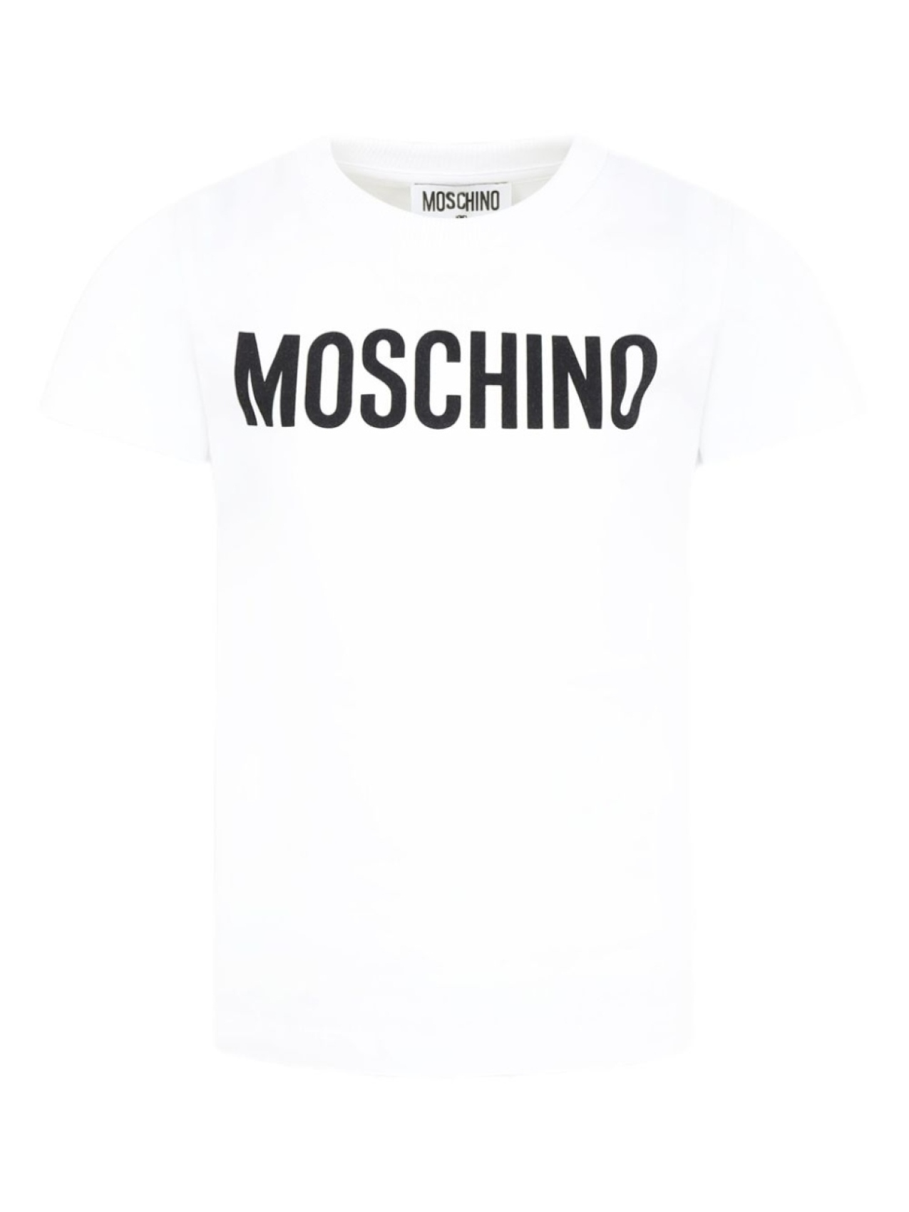 Moschino Kids футболка с логотипом, белый 
Moschino Kids футболка с логотипом, белый