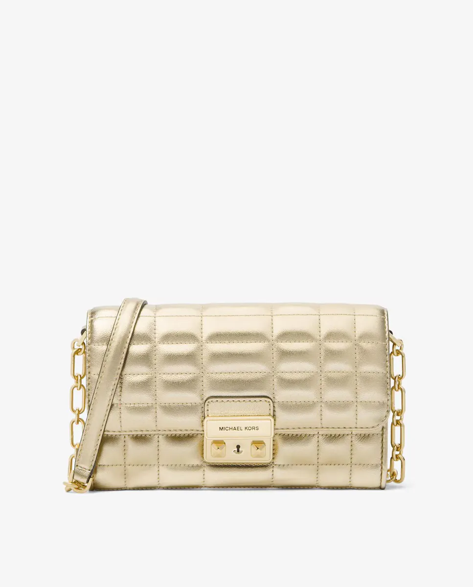 Женская кожаная стеганая сумка через плечо Tribeca Michael Michael Kors, золотой
Женская кожаная стеганая сумка через плечо Tribeca Michael Michael Kors, золотой