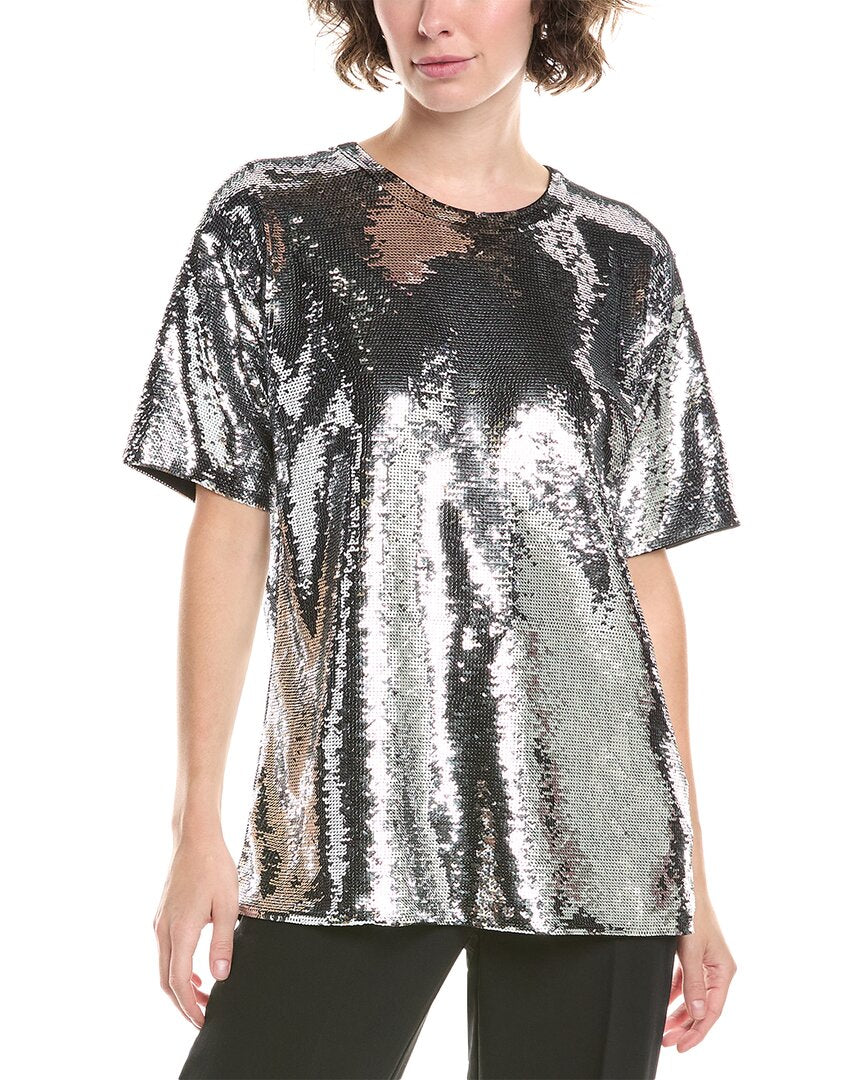 MICHAEL Michael Kors Оверсайз туника, серебряный
MICHAEL Michael Kors Оверсайз туника, серебряный