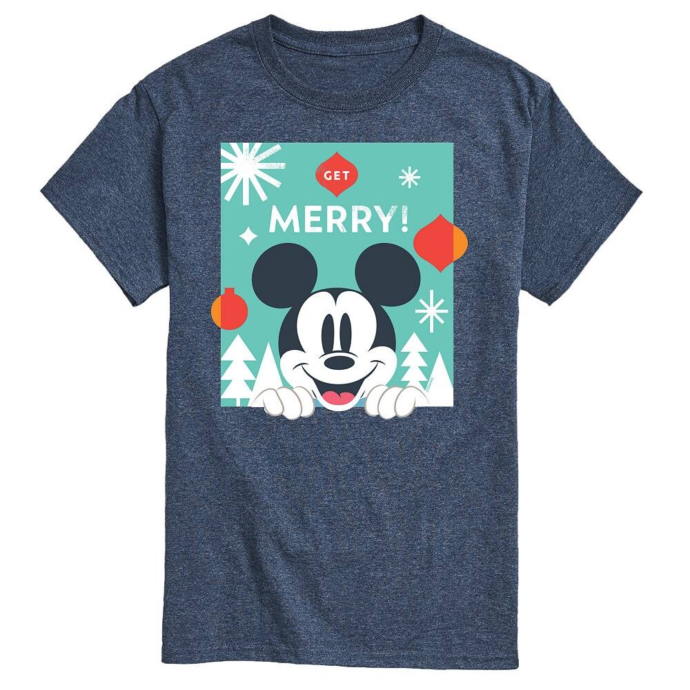 Мужская футболка с рисунком Микки Мауса Disney's Get Merry, цвет Heather Blue
Мужская футболка с рисунком Микки Мауса Disney's Get Merry, цвет Heather Blue