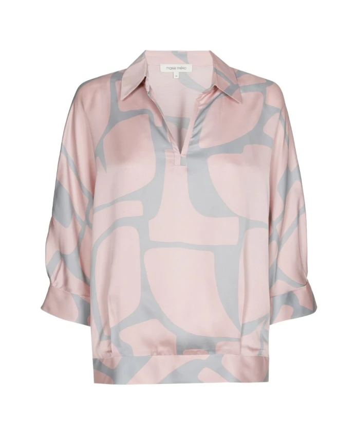 Элегантная блузка-туника с двухцветным принтом Marie Mãro, розовый
Элегантная блузка-туника с двухцветным принтом Marie Mãro, розовый