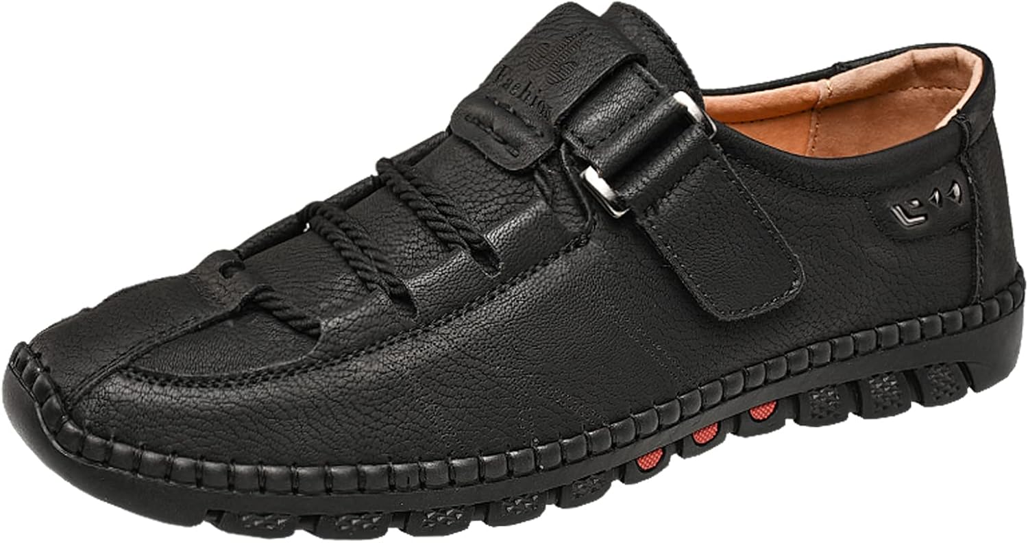 Мужские повседневные лоферы с вязаной шнуровкой, дышащие, с резиновой подошвой, удобные, деловые, легкие кожаные обувь для вождения Asifn, черный
Мужские повседневные лоферы с вязаной шнуровкой, дышащие, с резиновой подошвой, удобные, деловые, легкие кожаные обувь для вождения Asifn, черный