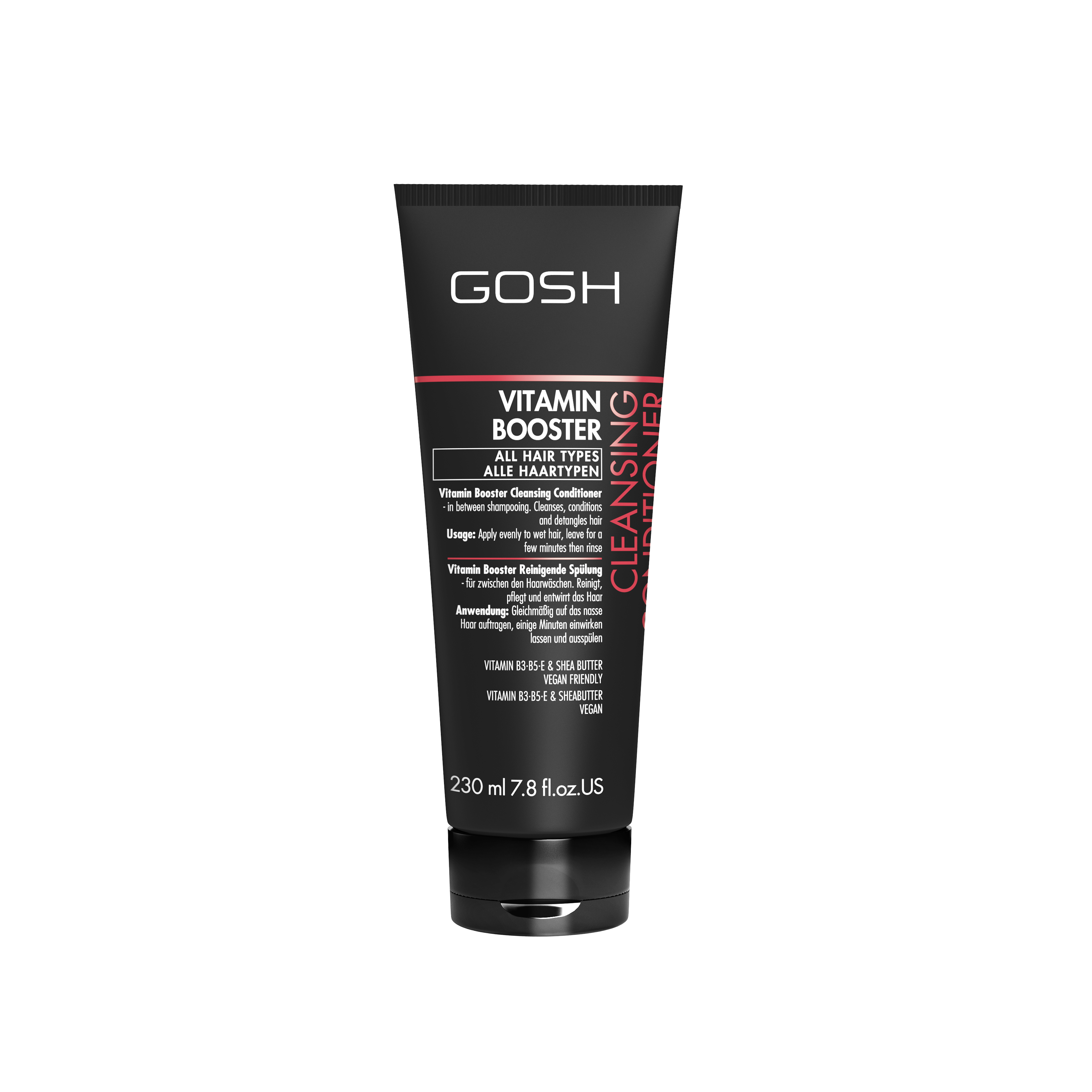 Очищающий кондиционер для волос vitamin booster cleansing conditioner Gosh, 230 мл
Очищающий кондиционер для волос vitamin booster cleansing conditioner Gosh, 230 мл