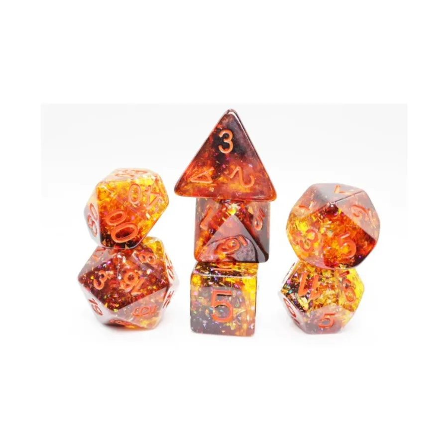 Набор Poly — тыквенный свет с оранжевым (7), Dice Sets - Resin/Acrylic - Rainbow & Multi-Colored (Foam Brain Games)
Набор Poly — тыквенный свет с оранжевым (7), Dice Sets - Resin/Acrylic - Rainbow & Multi-Colored (Foam Brain Games)