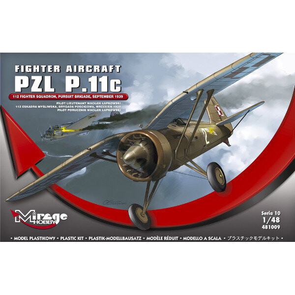 Комплект модели Mirage PZL P.11c 112-й истребительной эскадрильи
Комплект модели Mirage PZL P.11c 112-й истребительной эскадрильи
