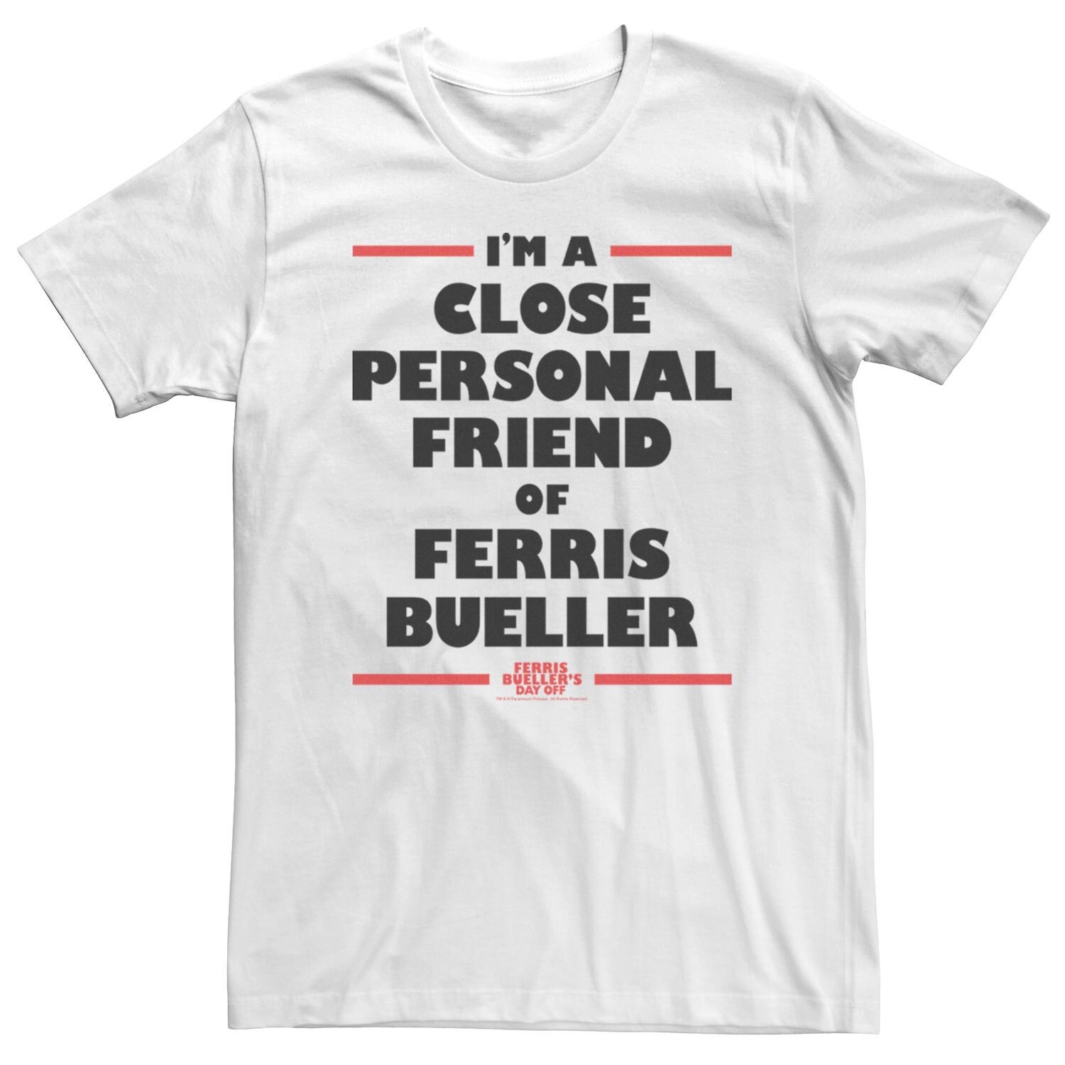 Мужская футболка Ferris Bueller's Day Off «Я близкий друг» Licensed Character
Мужская футболка Ferris Bueller's Day Off «Я близкий друг» Licensed Character