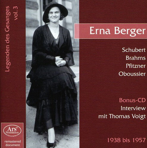 CD диск Schubert / Brahms / Schumann / Erna: Lieder & Arias 3
CD диск Schubert / Brahms / Schumann / Erna: Lieder & Arias 3