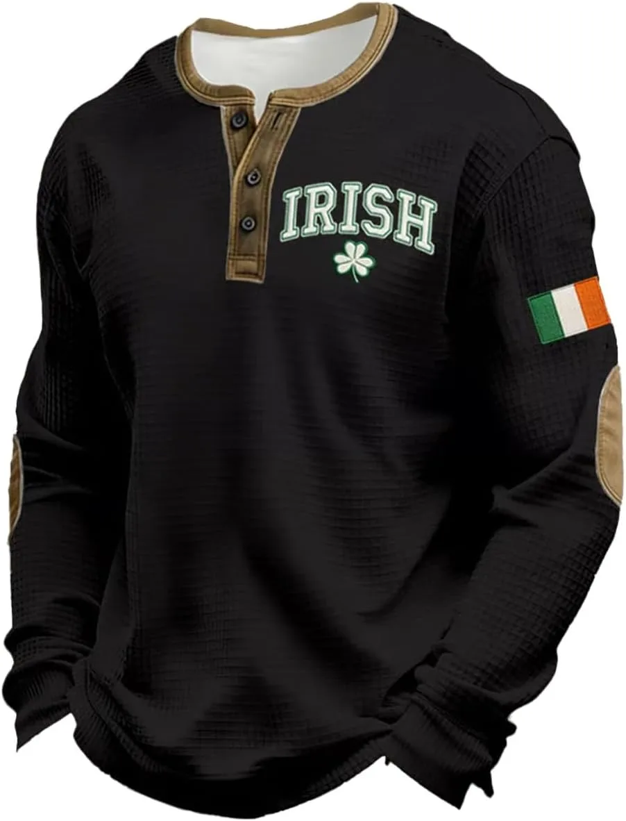 Мужская футболка с принтом клевера
Мужская футболка с принтом клевера