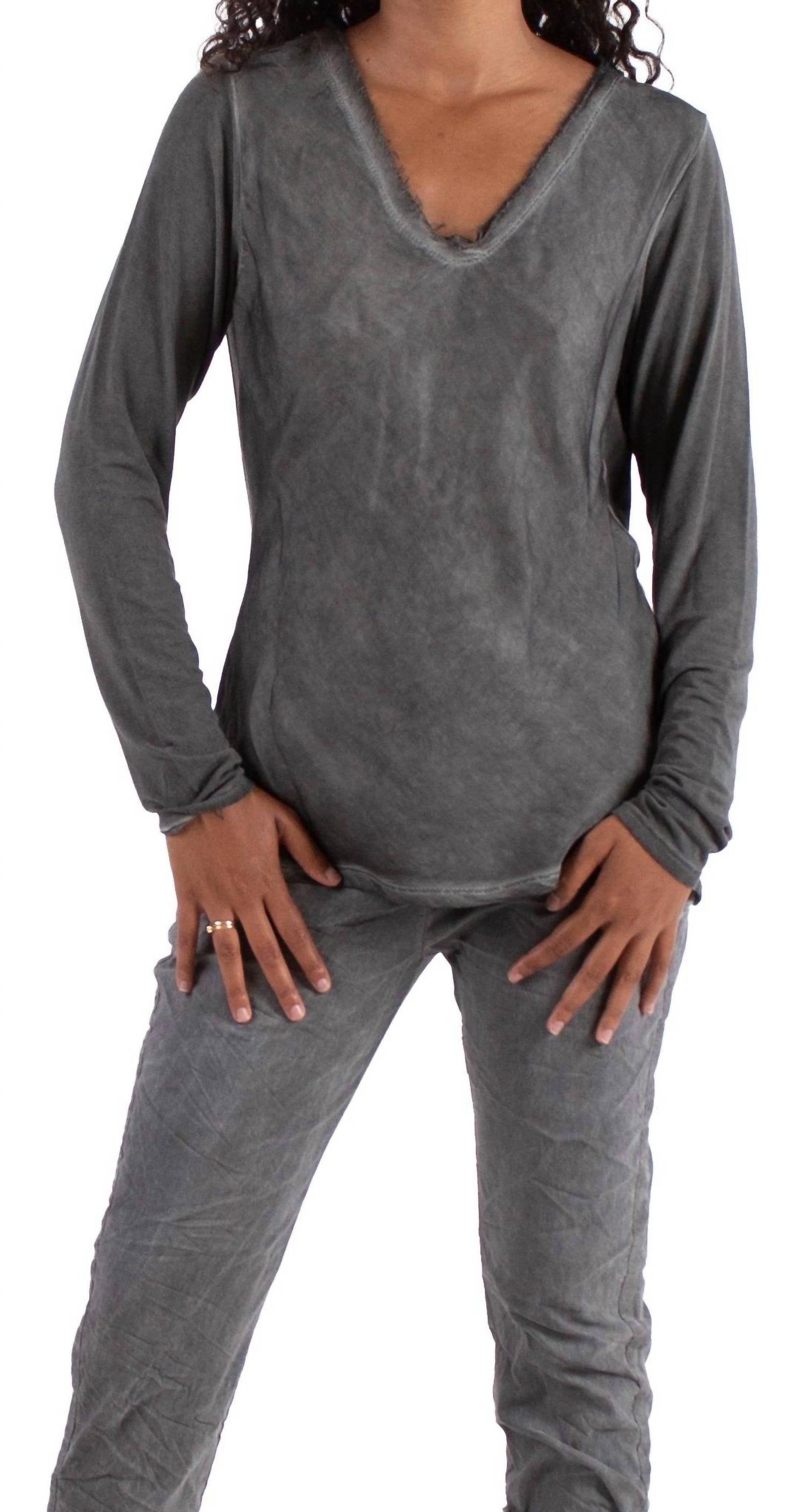 Топ Rita с длинными рукавами и необработанным краем, цвет «уголь» Gigi Moda, Charcoal
Топ Rita с длинными рукавами и необработанным краем, цвет «уголь» Gigi Moda, Charcoal