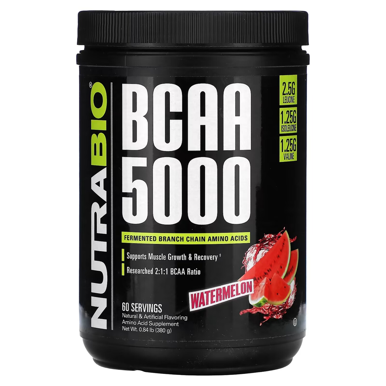 Добавка NutraBio BCAA 5000 арбуз 
Добавка NutraBio BCAA 5000 арбуз
