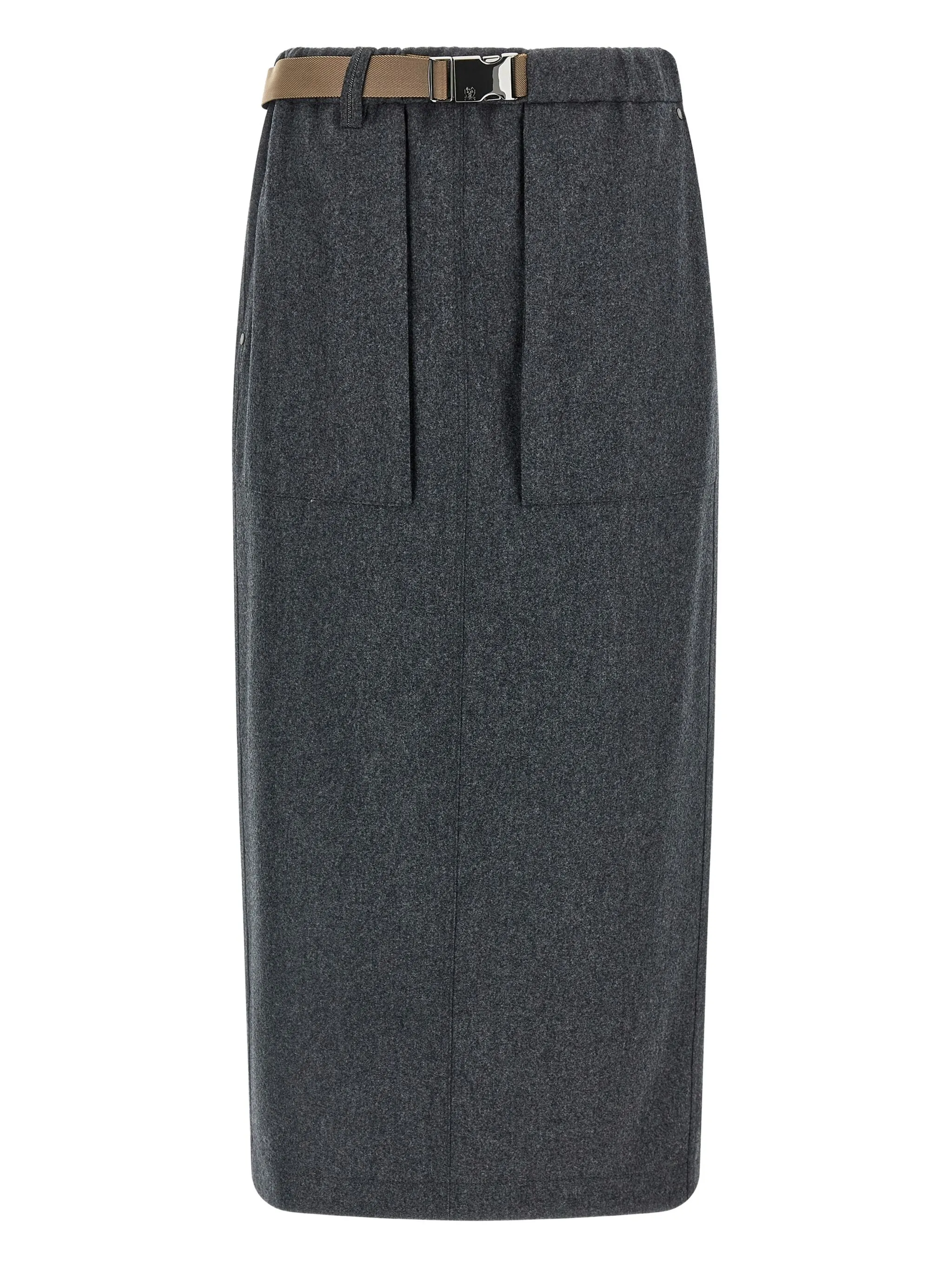 Юбка с эластичным поясом Brunello Cucinelli, серый
Юбка с эластичным поясом Brunello Cucinelli, серый