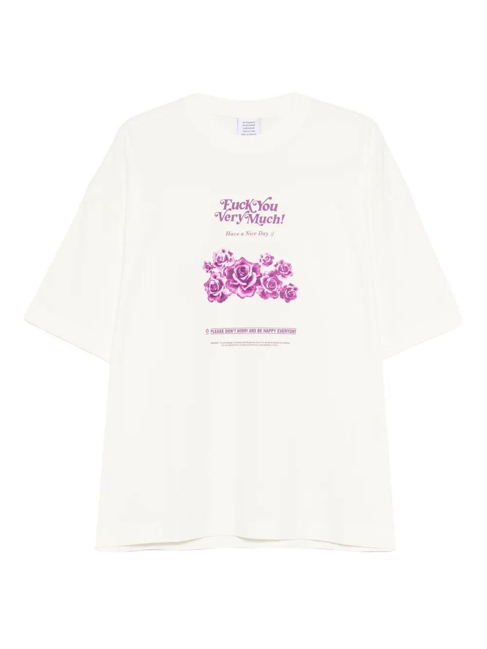 Футболка с принтом VETEMENTS, нейтральный
Футболка с принтом VETEMENTS, нейтральный