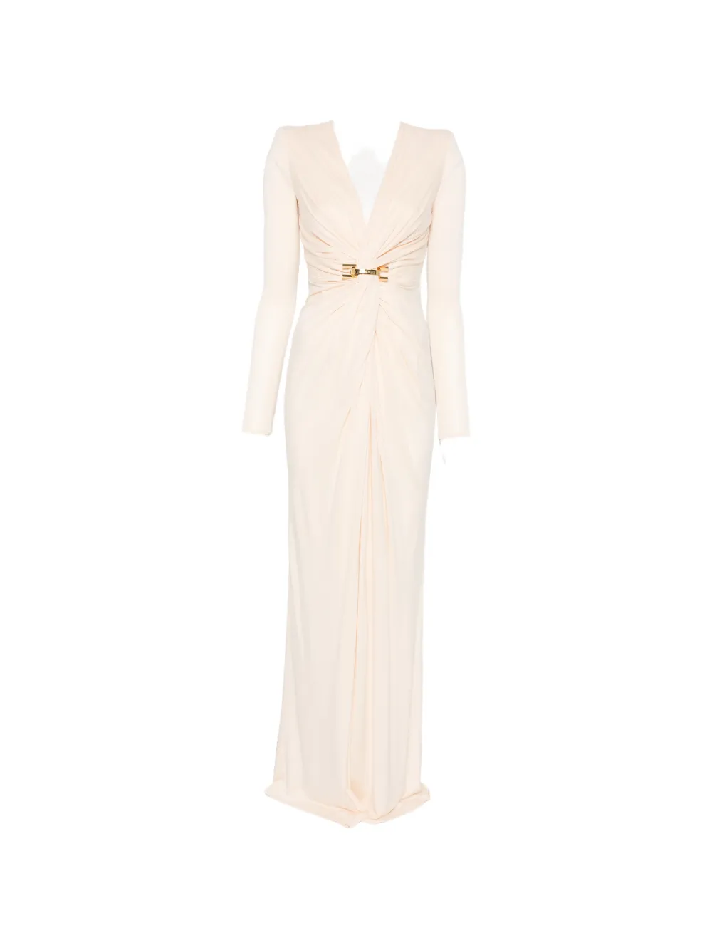 Макси-платье с длинными рукавами и V-образным вырезом Elisabetta Franchi, бежевый
Макси-платье с длинными рукавами и V-образным вырезом Elisabetta Franchi, бежевый