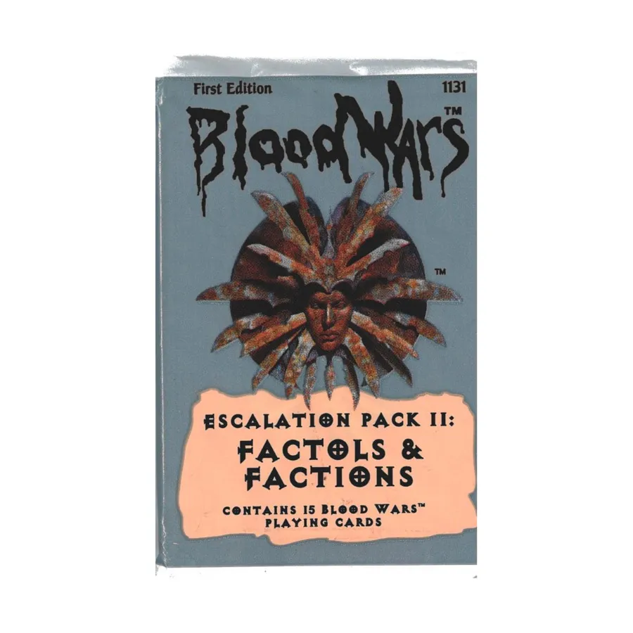 Коллекционная карточная игра (набор) Escalation Packs Set #2 - Factols & Factions Booster Pack, Planescape - Blood Wars CCG 
Коллекционная карточная игра (набор) Escalation Packs Set #2 - Factols & Factions Booster Pack, Planescape - Blood Wars CCG