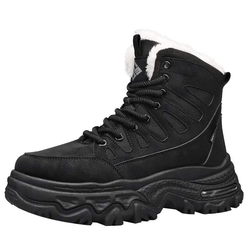 M.M Party Скользоустойчивые износостойкие термостойкие высокие повседневные ботинки мужские черные, цвет Black 
M.M Party Скользоустойчивые износостойкие термостойкие высокие повседневные ботинки мужские черные, цвет Black