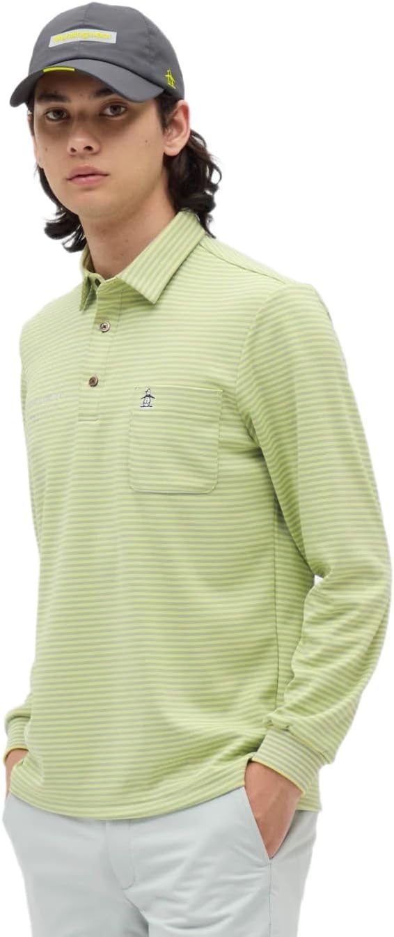 Мужская поло-рубашка с длинным рукавом Manning Wear MG5FLS26M с карманами по краю, термоэластичная, для игры в гольф Munsingwear, лайм
Мужская поло-рубашка с длинным рукавом Manning Wear MG5FLS26M с карманами по краю, термоэластичная, для игры в гольф Munsingwear, лайм