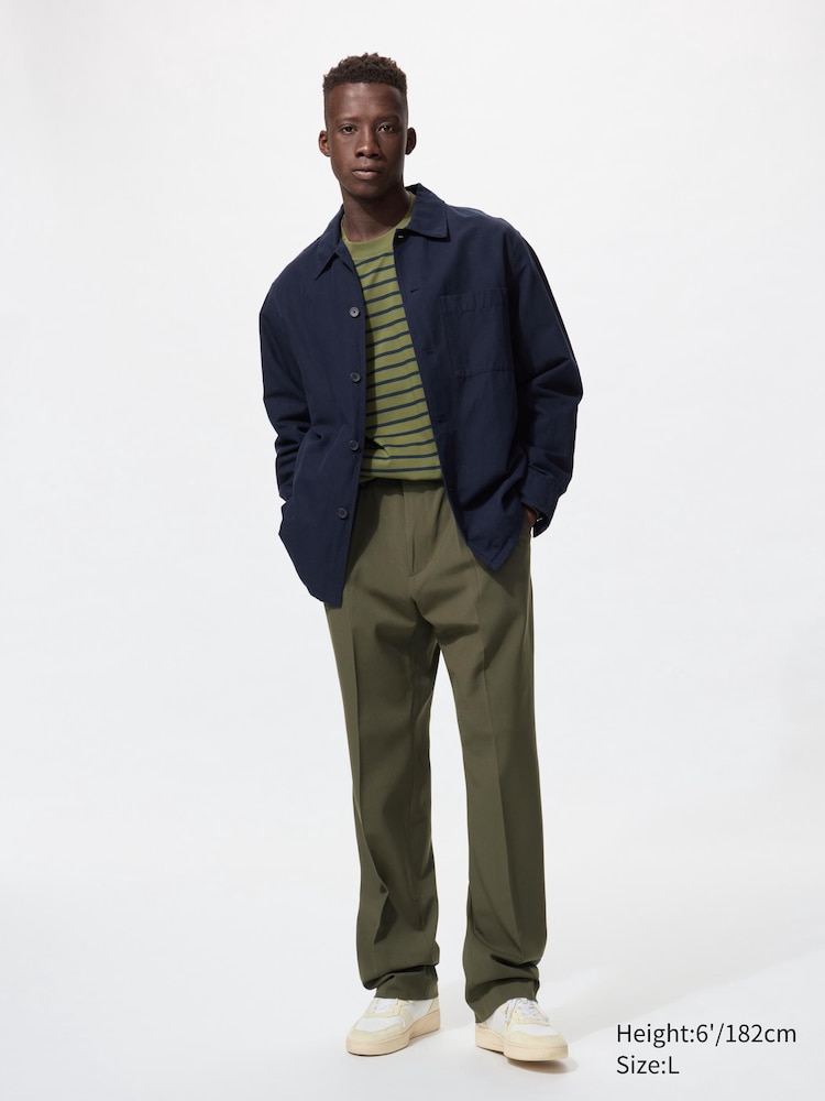 Широкие брюки со складками Uniqlo, цвет 57 зеленый
Широкие брюки со складками Uniqlo, цвет 57 зеленый